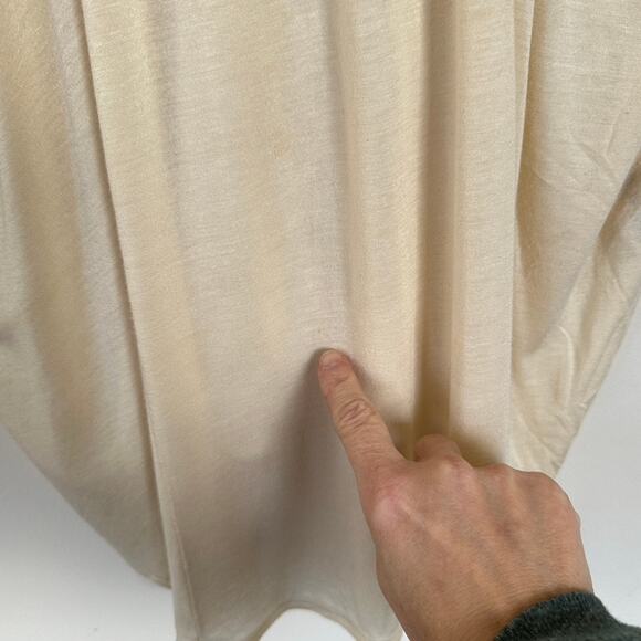 Free People Beaded Embellished Shoulder Oversized Top Scoop Neck SMALL - Picture 7 of 12